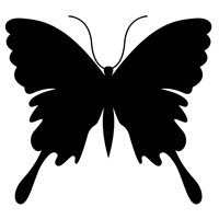 Malvorlage Schablone Schmetterling
