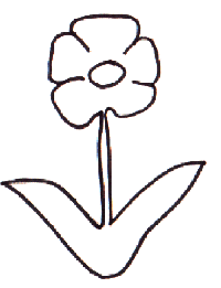Malvorlage Blume Ausmalbild
