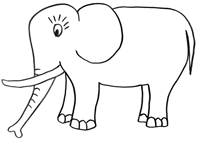 Malvorlage Elefant Ausmalbilder